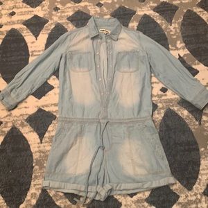 Dollhouse Jean Romper Shorts